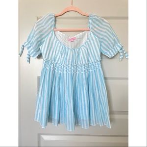Adorable Blue & White Stripe Blouse